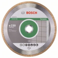 Круг алмазный отрезной PF Ceramic 230х25,4 керамика Bosch 2608602538