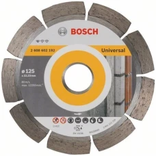 Коло алмазне відрізне PF Universal 125х22 сегментне Bosch 2608603245