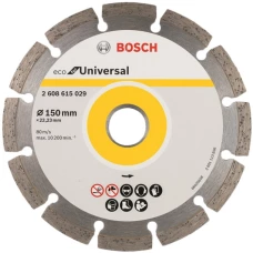 Коло алмазне відрізне ECO Universal 150х22 сегмент Bosch 2608615029