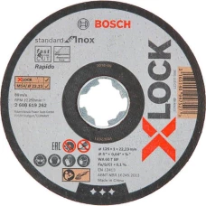 Отрезной круг X-LOCK Standard for Inox (125х1х22.23 мм) (2608619262)