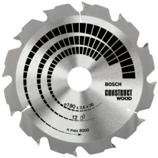 Пиляльний диск Bosch Construct Wood (230х30х16Т) (2608640635)