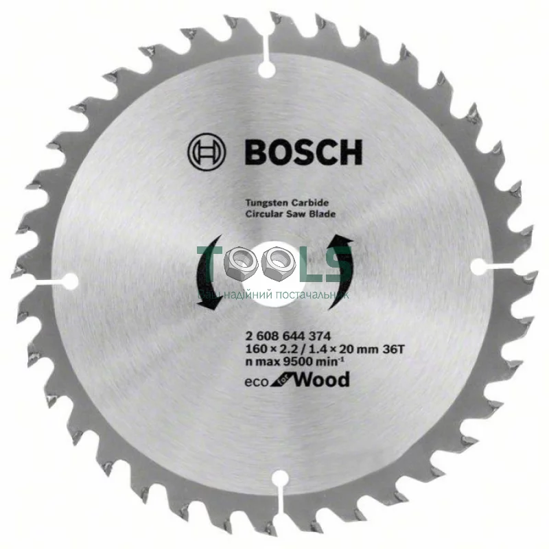 Пильный диск Bosch Eco for Wood (160х20х36Т) (2608644374)