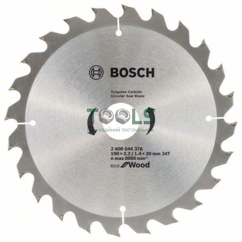 Пильный диск Bosch Eco for Wood (190х20х24Т) (2608644375)