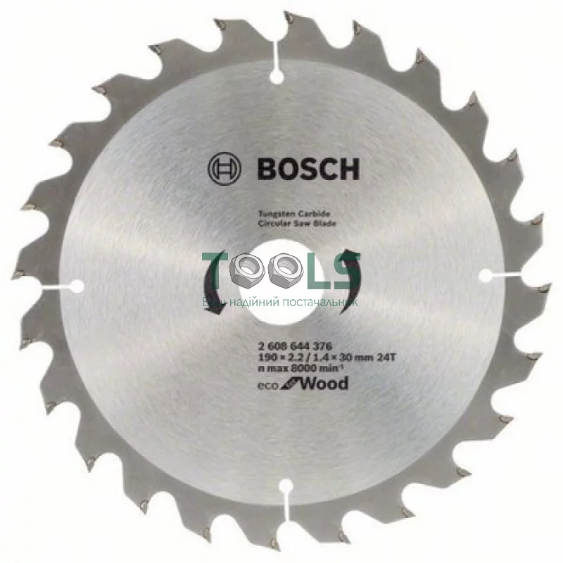 Пильный диск Bosch Optiline Wood ECO (190х30х24Т) (2608644376)