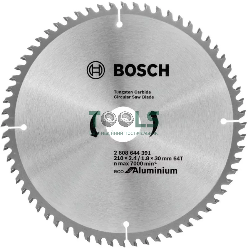 Пильный диск Bosch Eco for Aluminium (210х30х64Т) (2608644391)