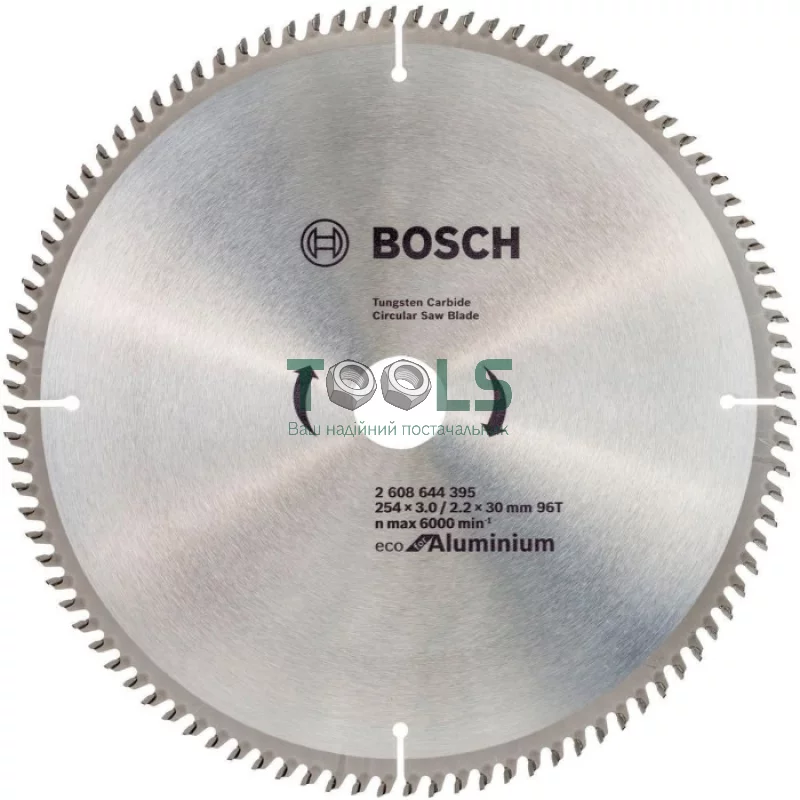 Пильный диск Bosch Eco for Aluminium (254х30х96Т) (2608644395)