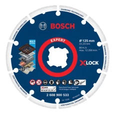 Алмазный отрезной диск по металлу Bosch X-Lock Expert (125x22.23 мм) (2608900533)