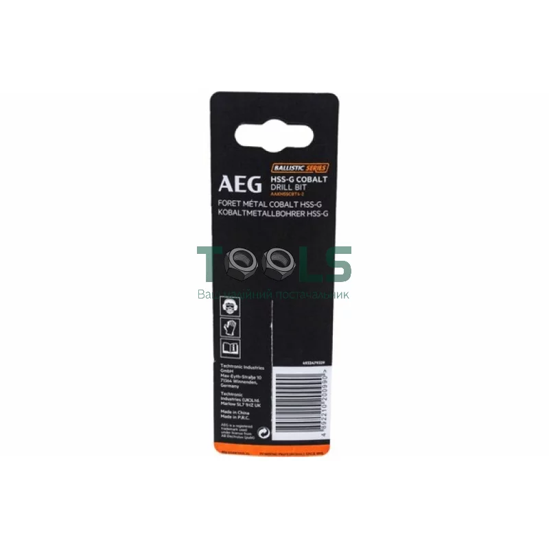 Сверло AEG AAKHSSCBT4-0 HSS-Co, 4.2х43х75 мм (4932479329)