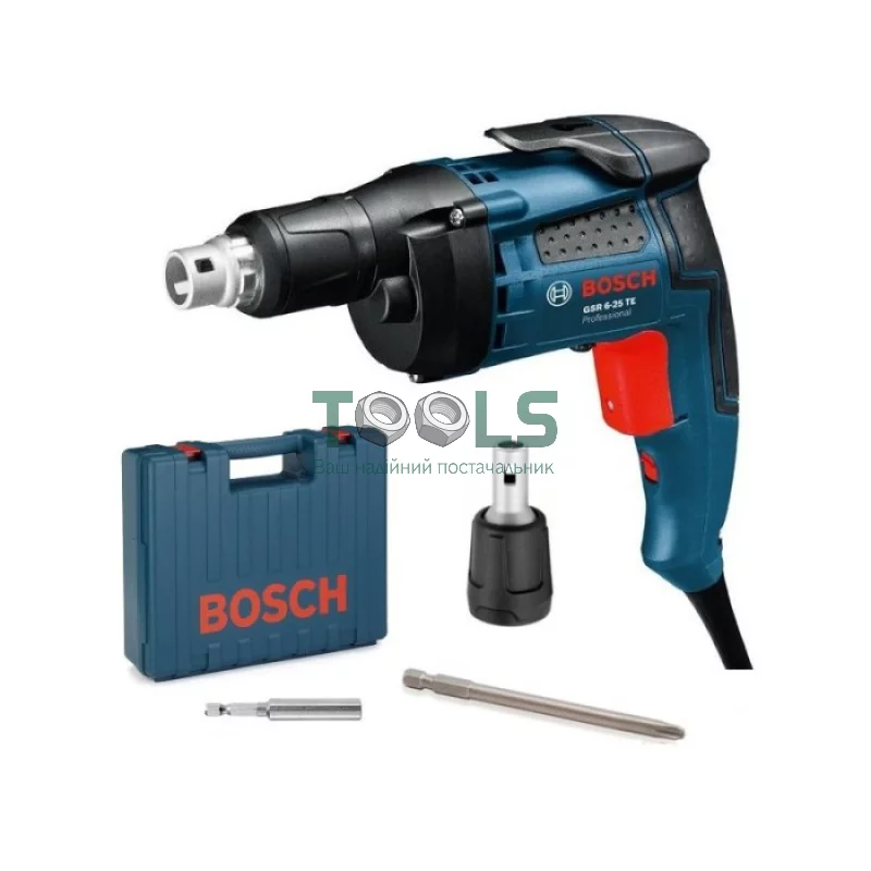 Шуруповерт мережевий GSR 6-25 TE 20 Нм 701 Вт Bosch 0601445000