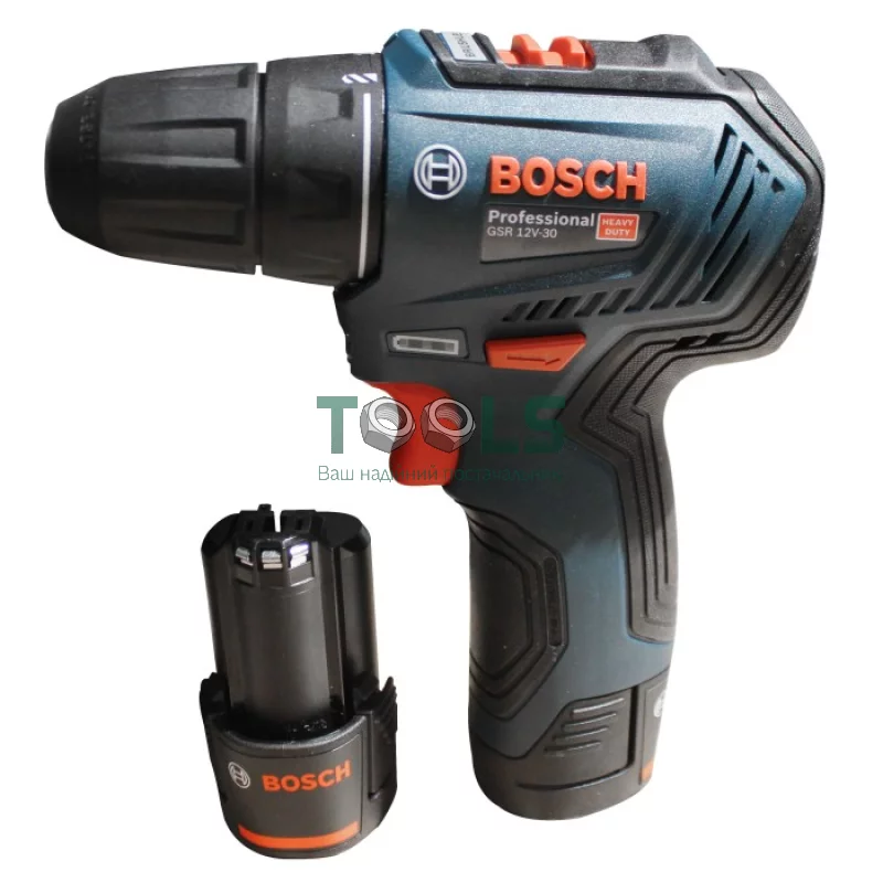 Дриль-шуруповерт акумуляторний Bosch GSR 12V-30 (12 В, 2 А/год) (06019G9000)