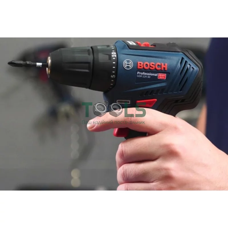 Дриль-шуруповерт акумуляторний Bosch GSR 12V-30 (12 В, 2 А/год) (06019G9000)