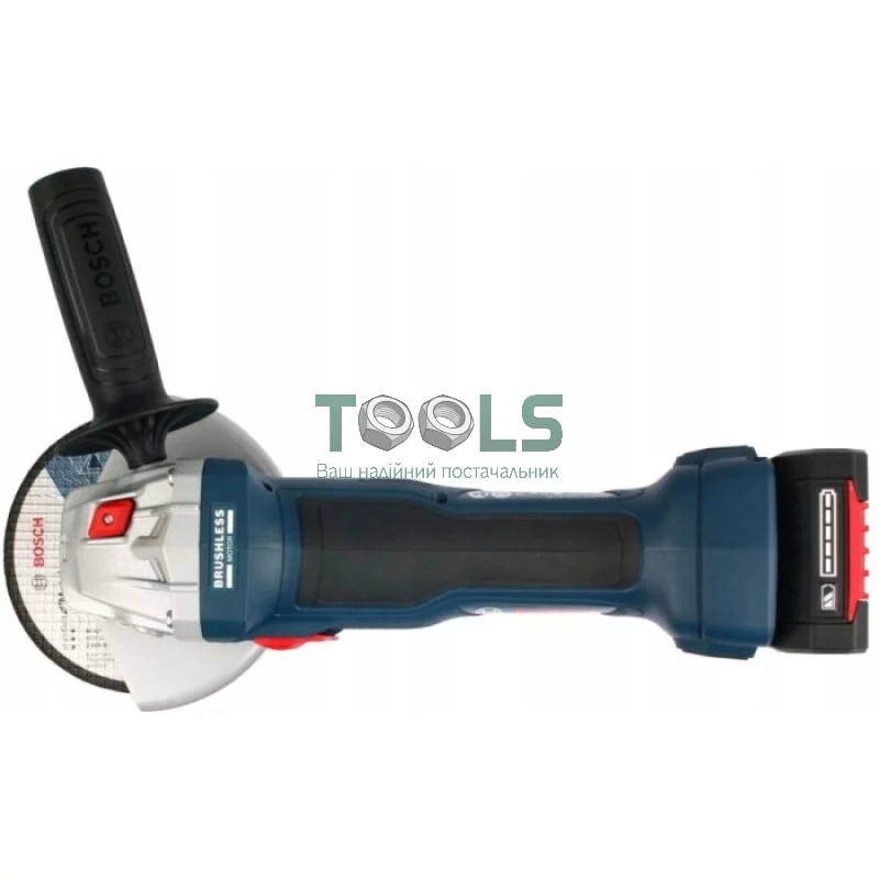 Кутова шліфувальна машина акумуляторна Bosch GWS 180-LI Professional (18 В, без АКБ, 125 мм) (06019H9020)