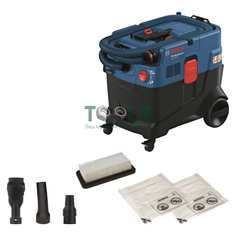 Будівельний пилосос Bosch GAS 400 A Professional (1.2 кВт, 40 л) (06019M0020)