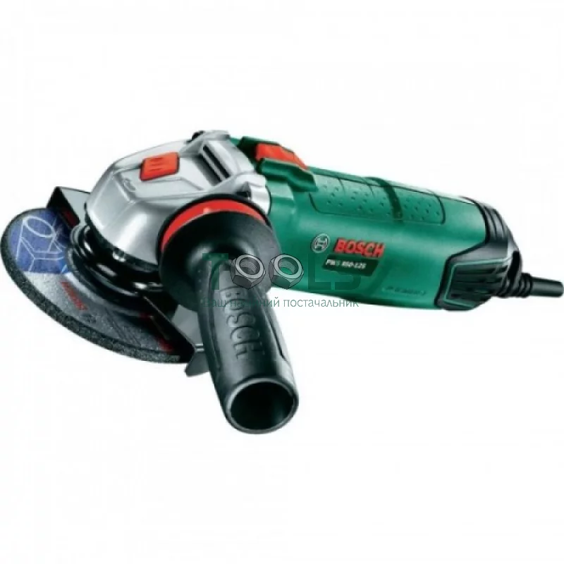 Кутова шліфувальна машина Bosch PWS 850-125 + кейс (850 Вт) (06033A2720)