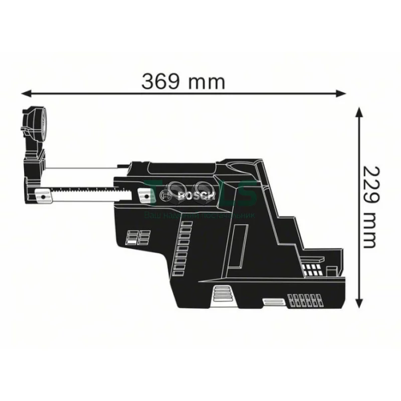 Пристрій видалення пилу Bosch GDE 18V-16 (для GBH 18V-26, GBH) (1600A0051M)