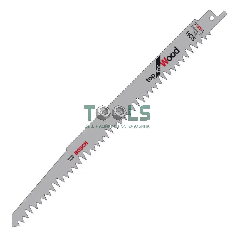 Полотно для сабельной пилы Bosch S 1531 L Top for Wood (240 мм) (2608650676)