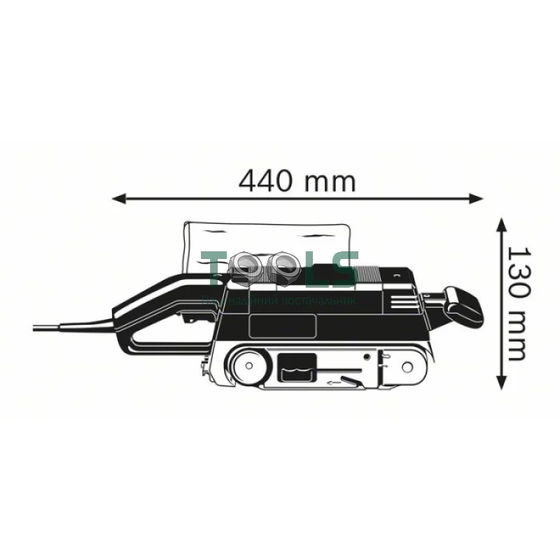 Ленточная шлифмашина Bosch GBS 75 AE (0.75 кВт, 533 мм) (0601274708)