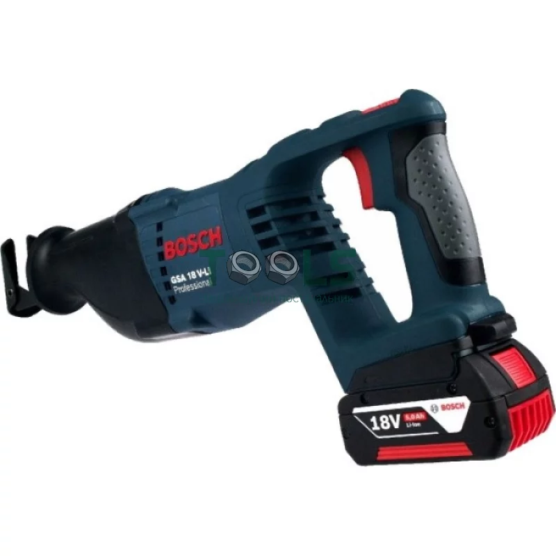 Ножовка аккумуляторная Bosch GSA 18 V-LI (18 В, 4 А*ч, 2700 ход/мин) (0615990L6H)