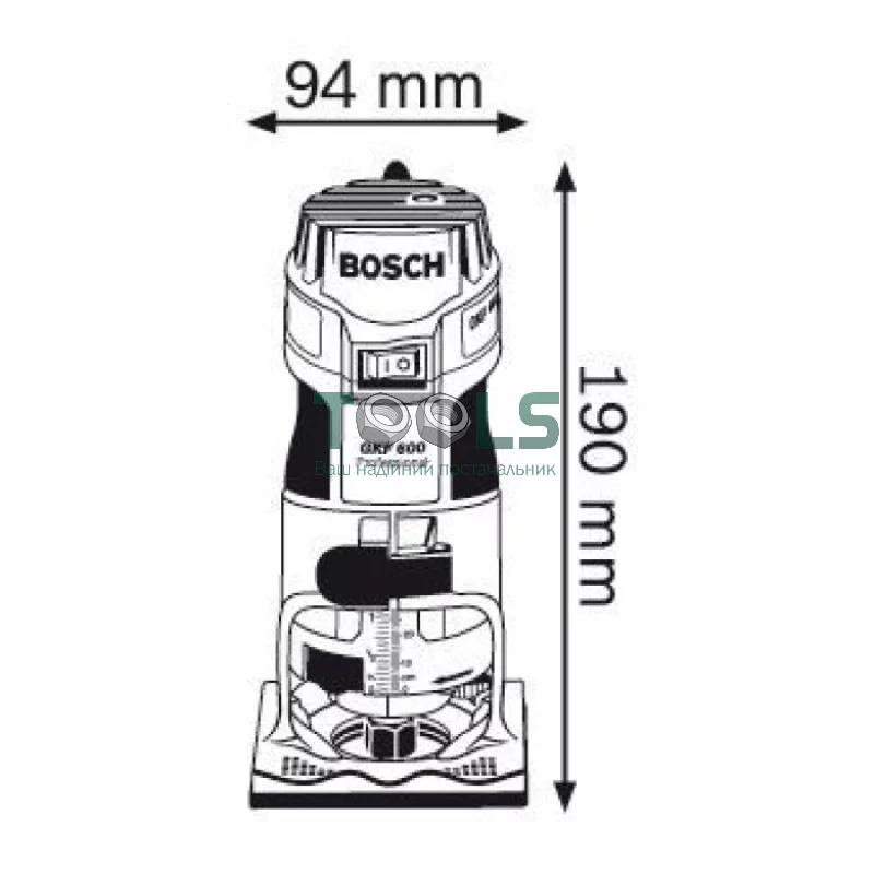 Фрезер Bosch GKF 600 (600 Вт) (060160A100)