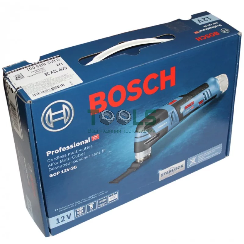 Реноватор Bosch GOP 12V-28 Professional + пильное полотно (12 В, без АКБ) (06018B5001)