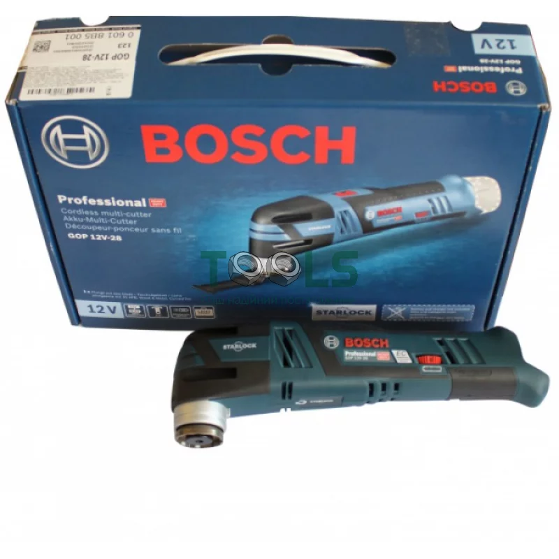 Реноватор Bosch GOP 12V-28 Professional + пильное полотно (12 В, без АКБ) (06018B5001)