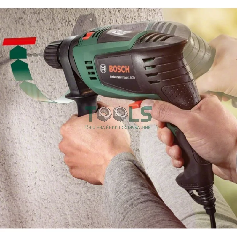 Дрель ударная Bosch UniversalImpact 800 (0.8 кВт, 3000 об/мин) (0603131120)