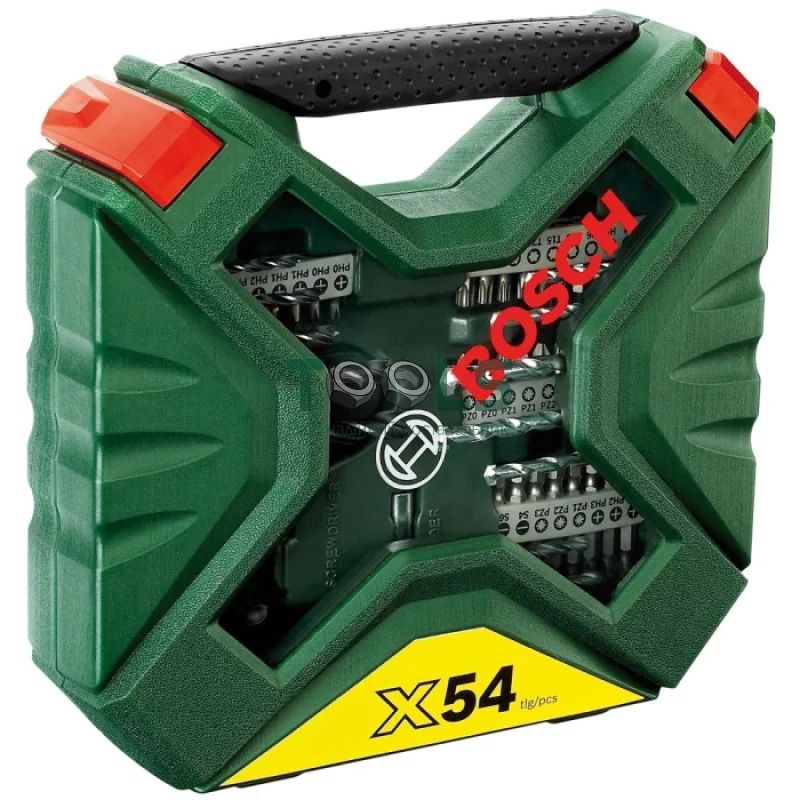 Набор сверл и бит Bosch X-Line-54 Green (54шт.) (2607010610)