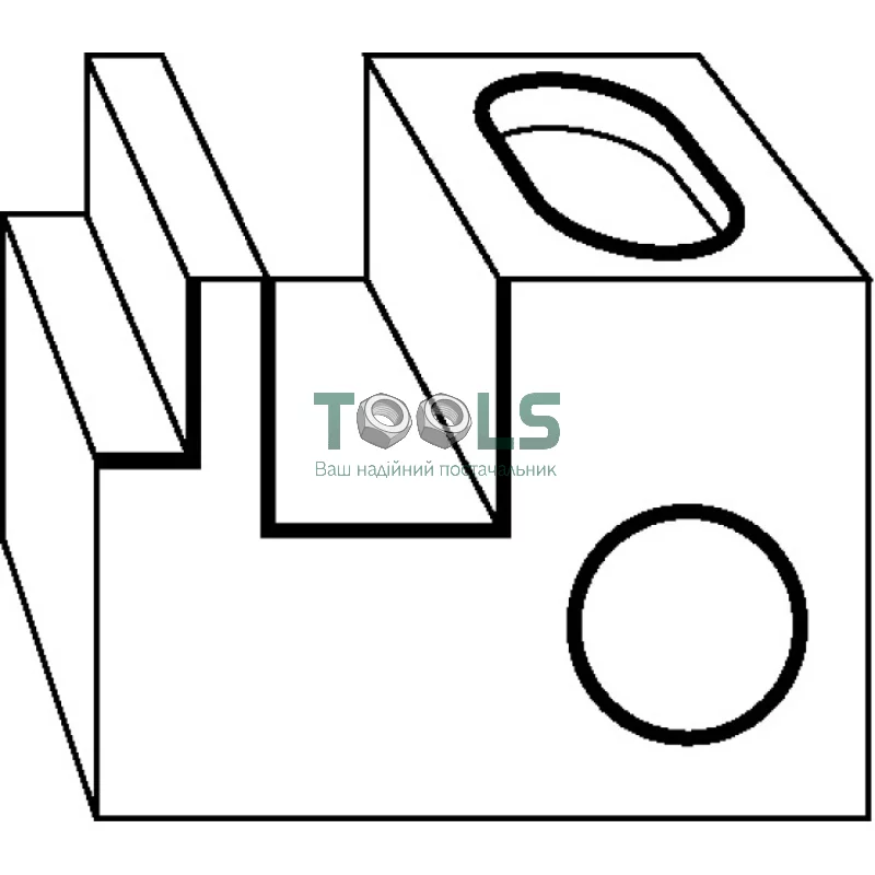 Фреза прямая, концевая пазовая 16x20 мм, хвостовик 8 мм Bosch 2608628388