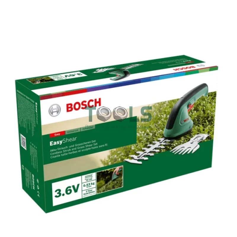 Ножницы для травы аккумуляторные Bosch EasyShear (3.6 В, 1.5 А*ч) (0600833303)