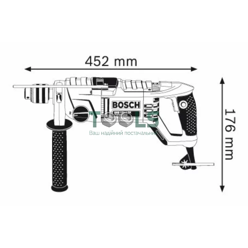 Дриль ударний Bosch GSB 162-2 RE (1.5 кВт) (060118B000)