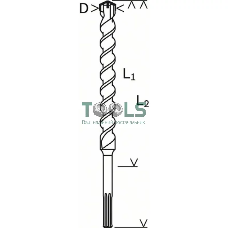 Бур Bosch SDS-Max-4 (35х400х520 мм) (2608685876)