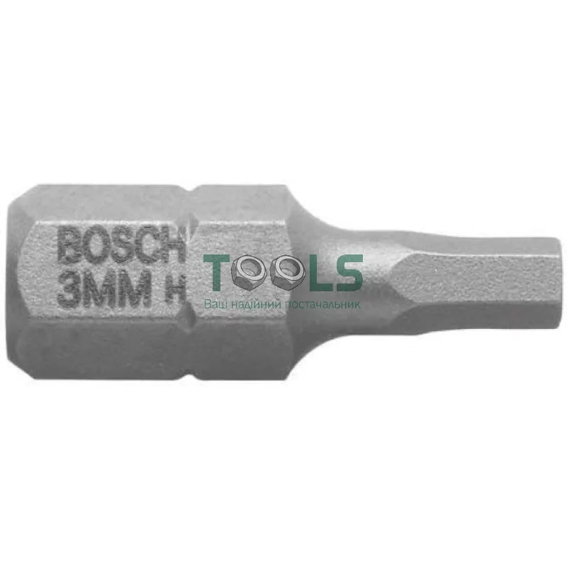 Бита Bosch Extra-Hart HEX (2.5x25 мм, 3 шт.) (2607001720)