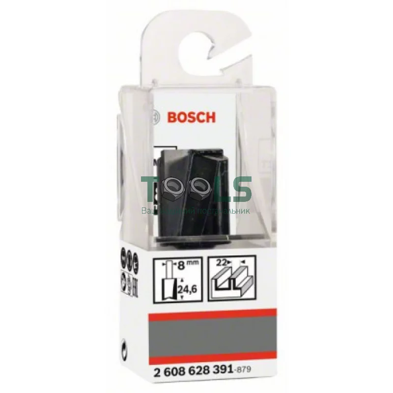 Фреза пазовая Bosch с двумя лезвиями (8 мм, 22х25х56 мм) (2608628391)