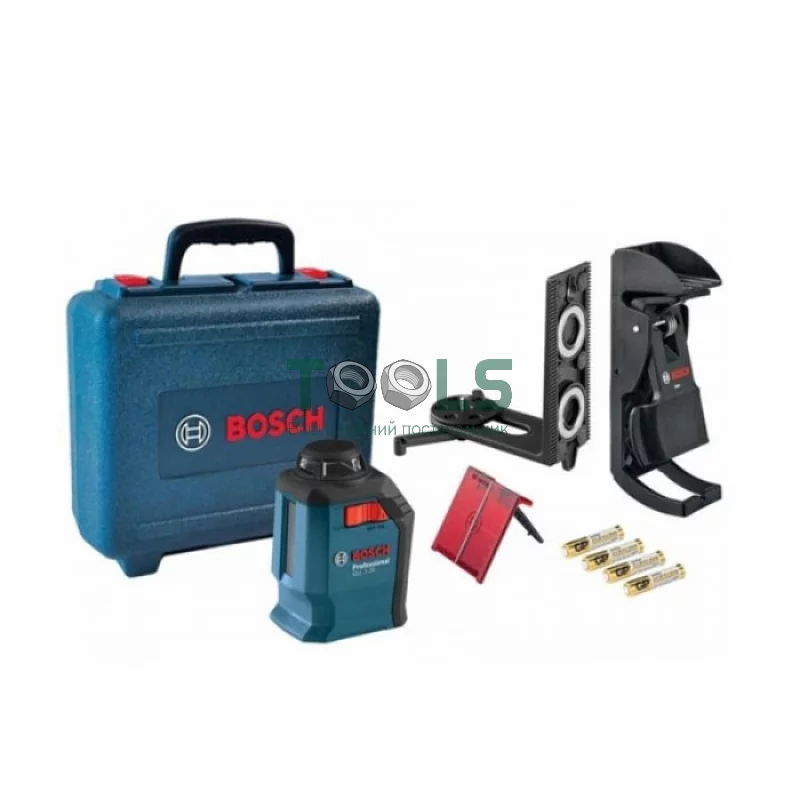 Линейный лазерный нивелир Bosch Professional GLL 2-20 + BM3 + кейс (20 м) (0601063J00)