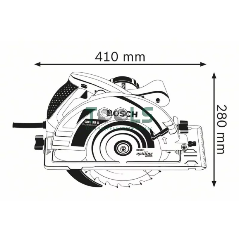 Ручная циркулярная пила Bosch GKS 85 G (2.2 кВт, 235 мм) (060157A900)