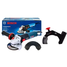 Кутова шліфувальна машина Bosch GWS 14-125 S Professional + кожух з пиловідведенням Mechanic AirDuster 125 (06017D0100+19568442013)