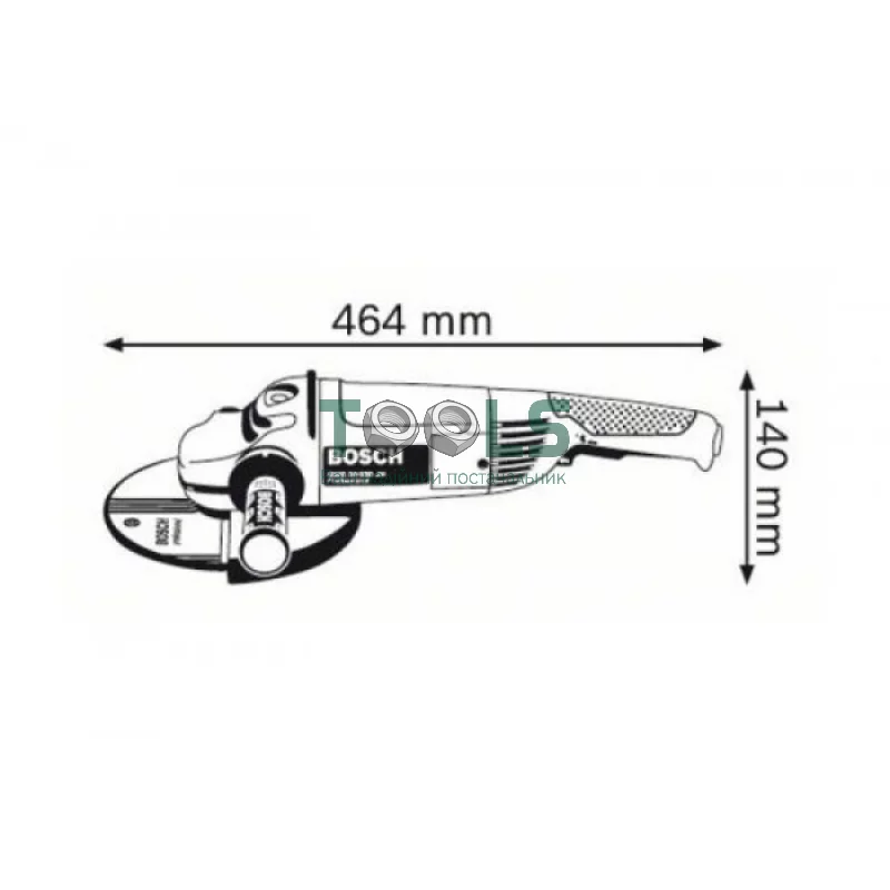 Кутова шліфувальна машина Bosch GWS 24-230 JН (2.4 кВт, 230 мм) (0601884M03)