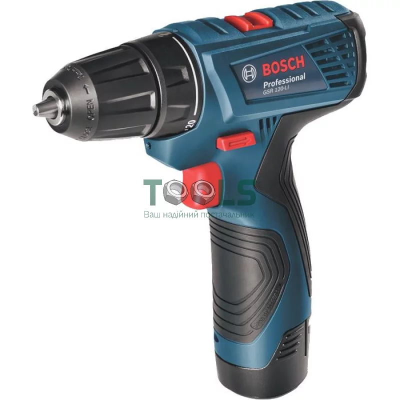 Шуруповерт аккумуляторный Bosch GSR 120-LI (12 В, 1.5 А/ч) (06019F7001)