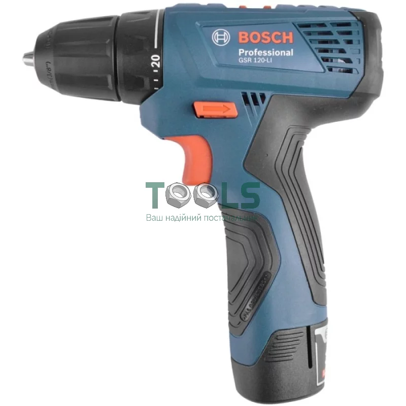 Шуруповерт аккумуляторный Bosch GSR 120-LI (12 В, 1.5 А/ч) (06019F7001)