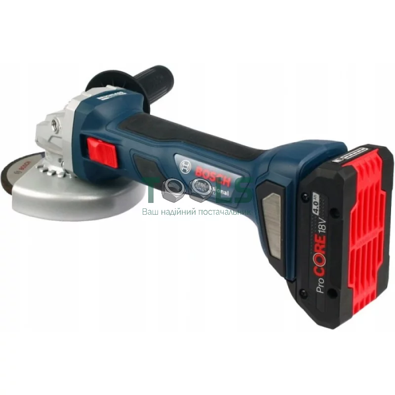 Аккумуляторная угловая шлифмашина Bosch GWS 180-LI Professional (18 В, 4 А*ч, 125 мм) (06019H9025)