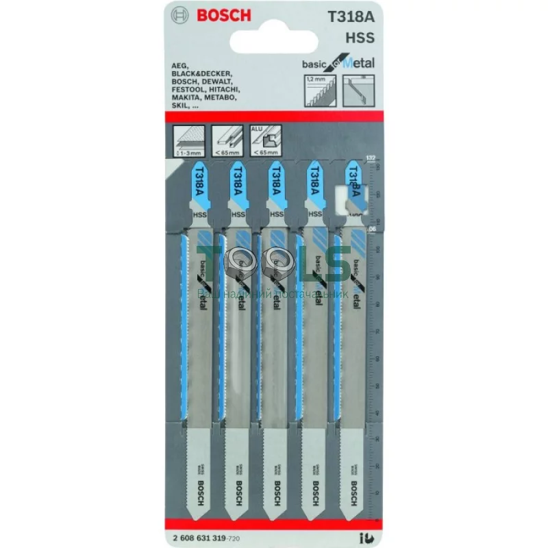 Пилка по металлу Bosch T 318A (1.2×132 мм) (2608631319)