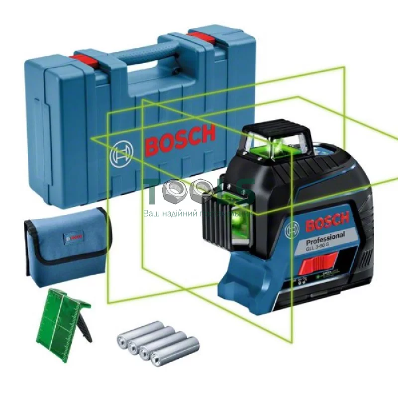 Лазерный нивелир Bosch GLL 3-80 G (120 м) (0601063Y00)