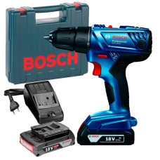 Акумуляторний ударний шуруповерт Bosch GSB 180-LI (18 В, 2х2 А*год, 54 Н*м) (06019F8307)