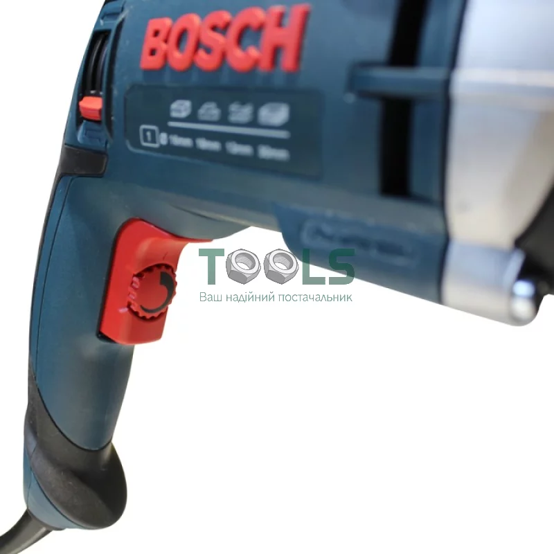 Дрель ударная Bosch GSB 16 RE (750 Вт, 13 мм) + набор сверл Robust Line CYL-9 MultiConstruction (7 шт.) (0615990L2N)