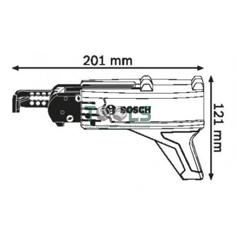 Насадка с магазином Bosch MA 55 Professional (шурупы 25-55 мм) (1600Z0000Y)