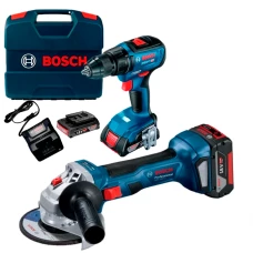 Акумуляторна УШМ Bosch GWS 180-LI + акумуляторний шуруповерт Bosch GSR 18V-50 (06019H9025+06019H5000)