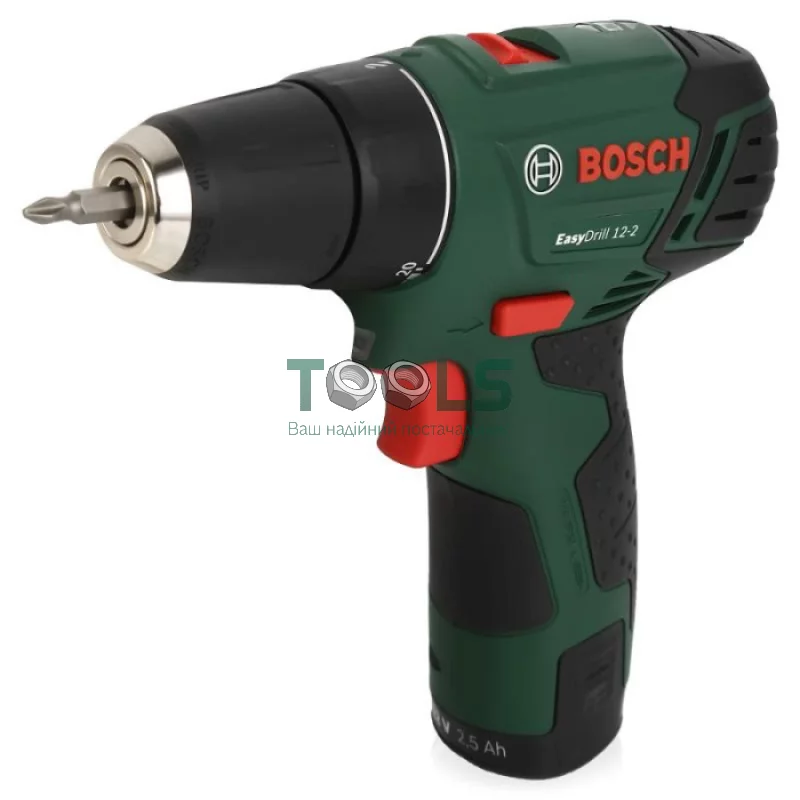 Шуруповерт аккумуляторный 12 В EasyDrill 12-2 Bosch 060397290V