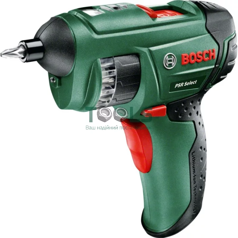 Акумуляторна викрутка Bosch PSR Select (3.6 В, 1.5 А*год, 4.5 Н*м) (0603977021)