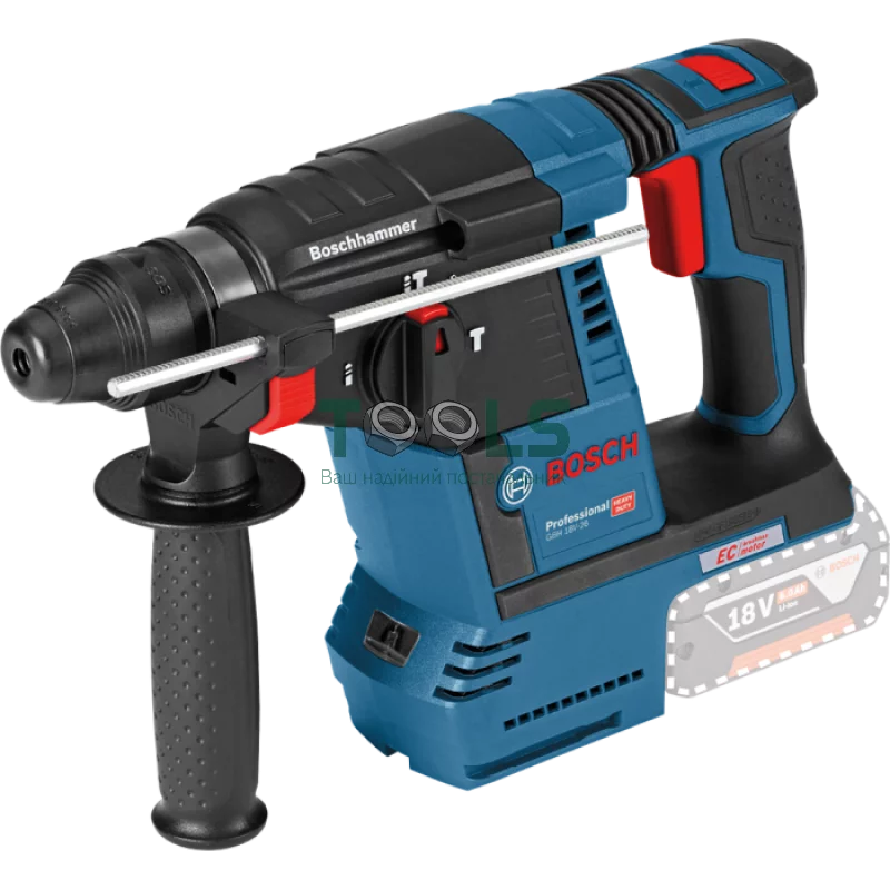 Перфоратор Bosch GBH 18 V-26 Professional (18 В, 2х6 А*год, 2.6 Дж) (0611909003)