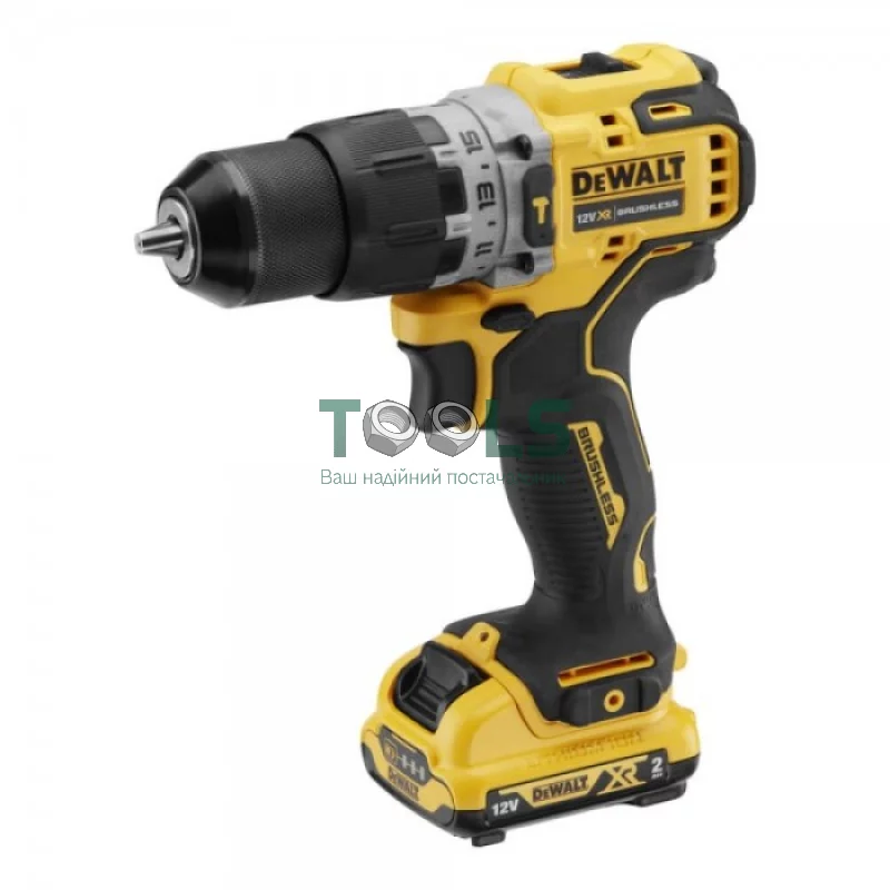 Акумуляторний ударний дриль-шуруповерт DeWALT DCD706D2 (2х12 В, 2 А*год, 57.5 Н*м)